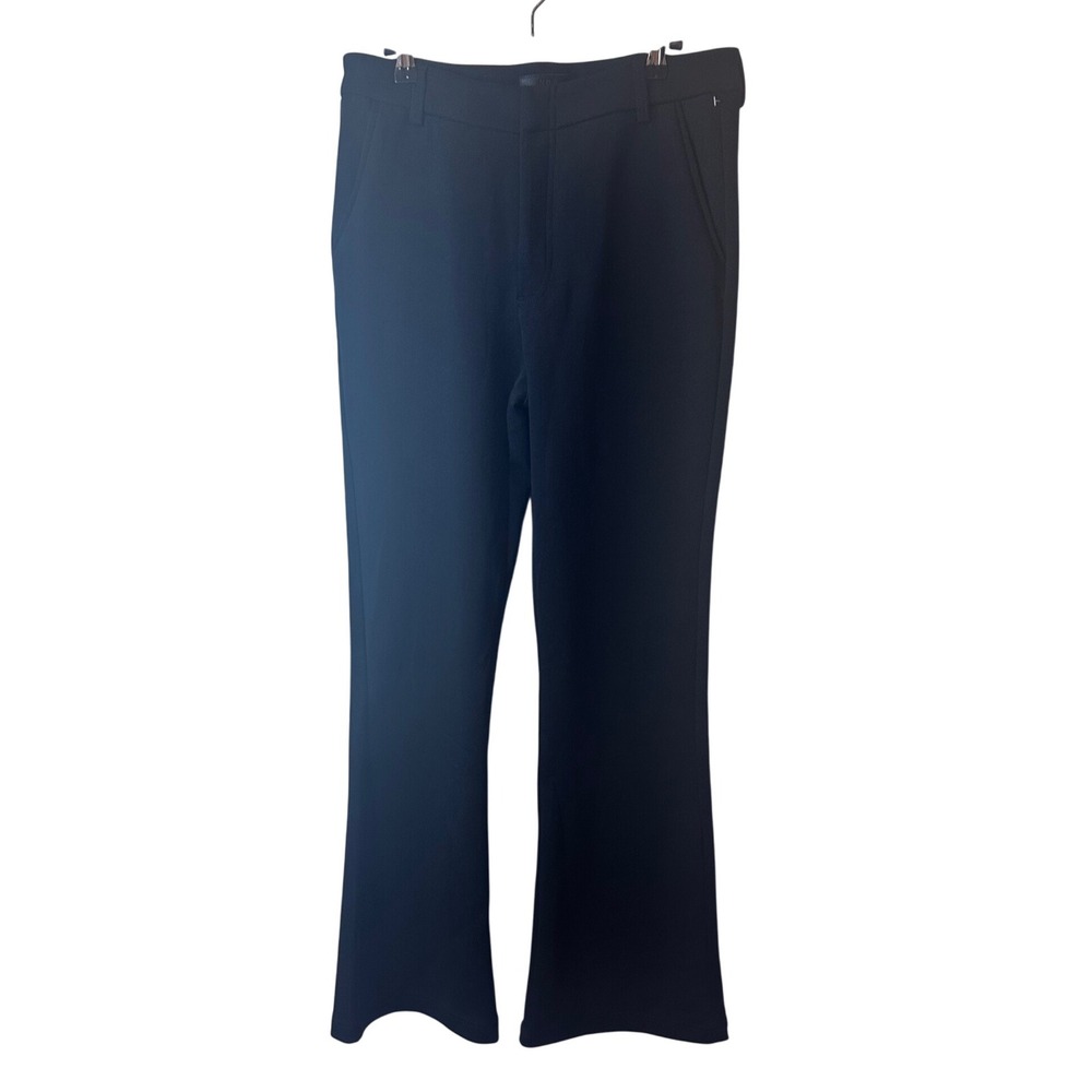 NWOT KUT from the‎ Kloth ANA 10 High Rise Trouser Flare Pants Black Stretch